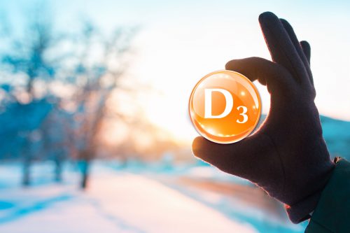 someone taking vitamin d in winter